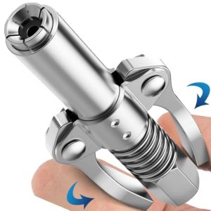 10000PSI Grease Tool Coupler Nozzle Oiling Double Handle High Pressure Quick Release Lock Leak-Free Grease Tool Tip