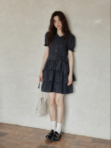 seemon | Trendy Unique Petite Plaid Dress