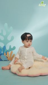 LULLABY - Sleepsuit BG cài giữa cổ tim - NH334N