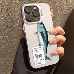 Ins Hot Discounted Salted Fish Case for iPhone 17 Pro 17Air 16E 16 15 14 13 12 11 Pro Max Shockproof Hard TPU Protective Cover