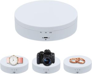 Mcbazel 360 Degree Rotating Display Stand 5.4 Inch Motorized Spinning Platform Electric Lazy Susan Turntable Table Base
