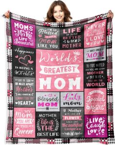 Perfect Gift to Mom Peace Blanket for Anniversary Birthday Mothers Day Fathers Day for Mom Dad Wife Sister Grandma Abuela Thro