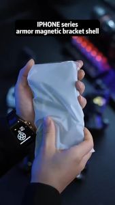 คาร์บอนไฟเบอร์ เคส For iPhone 11 13 16 15 14 12 Pro Max เคสเคสหลัง PC แบบแข็งอเนกประสงค์สำหรับ ที่ยึดแม่เหล็กแหวนกันกระแทก เคสชาร์จไร้สายหรูหรา