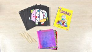 EZYLITTLES DIY Magic Transfer Sticker Glitter Paper Fairy Tales Style Art Painting DIY Crafts Early Learning Toys for Children