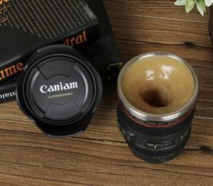 Creative SLR Camera-shaped Stainless Steel Auto Stirring Cup