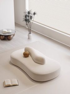 YIZUO | Stylish Curved Sofa Reception Area