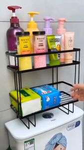 Toilet Storage Rack Bathroom Organizer Shelf for Toiletries & Essentials Rak Bilik Air Tandas 马桶置物架