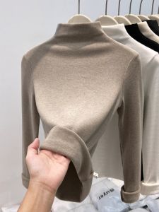 GEBOFU | Semi-High Collar Soft Warm Long Sleeve Underwear Top
