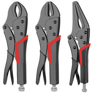 Heavy Duty Locking Pliers Multi-Function Pipe Wrench Strong Clamp for Woodworking Automotive Plumbing Repair Universal Hand Tool