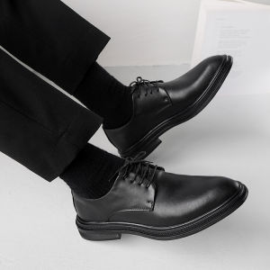 Giày Da Nam Đế Dày Thoáng Khí Thường Ngày Giày Công Sở Giày Cưới Cho Chú Rể Phong Cách Anh Giày Da Nam Thời Trang