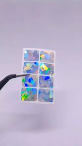 CVV COVER STICKER FOR CREDIT/DEBIT CARD (SQUARE SHUTTERED GLASS EDITION)