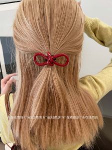 Elegant French Hollow Butterfly Knot Hair Ties, Women's Vinegar Acetate Hair Bands, and High-Quality Mood Low Tail Hair Ropes