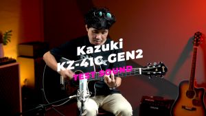 Kazuki KZ-41C GEN ll กีตาร์โปร่ง 41 นิ้ว กีต้าร์โปร่ง Kazuki KZ41C GEN2