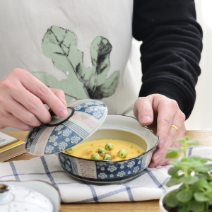 Dessert Chawanmushi Sweet Japanese Porcelain Wine Restaurant Kids Baby Egg Cup Steamed Rice Bowl Tureen Steamed Egg Bowl