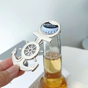 COD Silver Corkscrew Sailor Nautical Anchor and Boat Wheel Bottle Opener Giveaways For Birthday Travel Baptismal Souvenir Wedding Giveaway