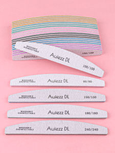 5Pcs/10Pcs Thick Sandpaper Nail Files 100/180/240 Grit Emery Board Block Professional Buffer Sanding Grinding Manicure Files