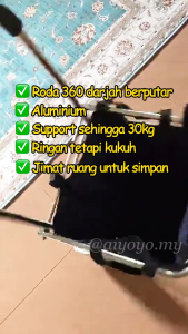 Foldable Shopping Trolley Pasar Trolley Grocery Cart Folding Shopping Cart Aluminium Light Duty