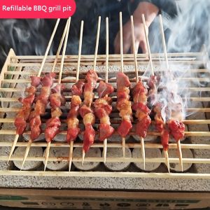Single-use/Refillable BBQ Grill Barbeque PitSuitable for both outdoors and indoors usage - Stock in SG (Quick start quick setup) [SG Seller]