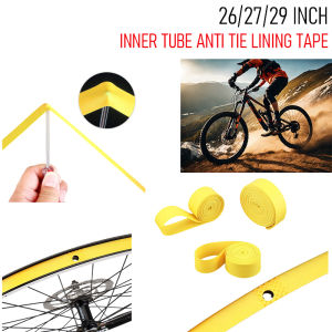 2 pieces of PVC bicycle wheel rim pads puncture resistant high-pressure bicycle tire tape strips for 26 27.5 and 29 inches