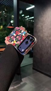 Fashion Girlish Glitter Gradient Dreamy IMD Clear Phone Case For iPhone 18 Pro Max 13 14 15 16 17 Pro Air for Magsafe Slim Cover