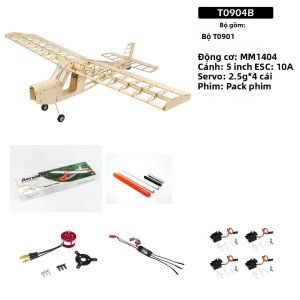 Mô Hình Máy Bay Điều Khiển Từ Xa Aeromax 750mm Sải Cánh Bằng Gỗ Balsa Bộ Dụng Cụ Lắp Ráp Bằng Gỗ Cắt Laser T09 Dành Cho Huấn Luyện Mô Hình Gỗ