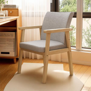 ZHUOHE | Luxury Comfortable Armrest Dining Chair Wood