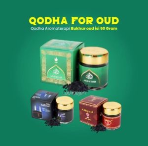terbaru Bukhur QODHA FOR OUD 50GR 50 GRAM Buhur Dupa Gaharu Oud Pengharum Ruangan Aromaterapi Original