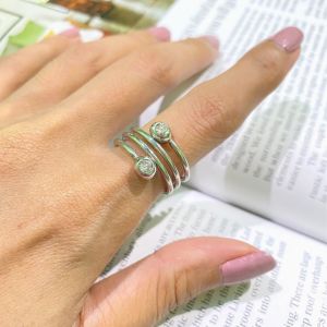 Rozza Spiral Ring With Different Design For Woman Casual