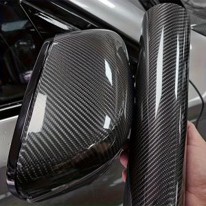 1 Roll High-Gloss Carbon Fiber Film / 6D High-Gloss Carbon Fiber Coating Film/ PVC Material / Bubble-Free Adhesive