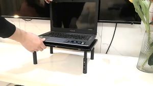 SG [IN STOCK]Monitor Stand Riser Portable Heat Dissipation 3 Height Adjust Mesh Platform Desktop Laptop Computer Keyboard Storage Posture Correction