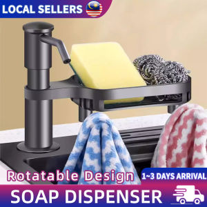 Kitchen Sink Soap Dispenser With Shelf Household Sink Extension Tube Large Bucket Detergent Press Extractor