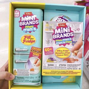 ZURU Mini Fill The Fridge Refrigerator Set Ball Series Blind Box Mystery Play House Decor Toy For Kids Gifts Trendy Collectible