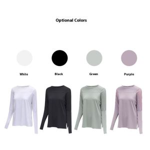 HUIESON เสื้อโยคะแบบแห้งเร็วทรงหลวมสำหรับผู้หญิงสำหรับออกกำลังกายในฤดูใบไม้ผลิและฤดูร้อน