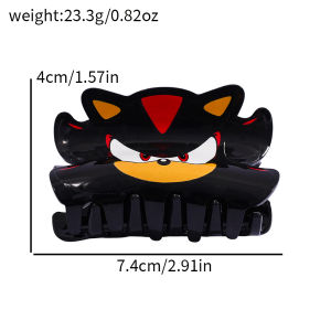 Cute black cartoon character hair claw multi-functional hair accessory hair claw