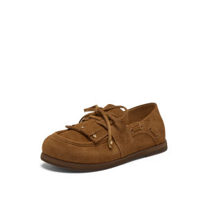 Joy & Peace | Stylish Comfortable Round Toe Suede Loafers Female Shoes