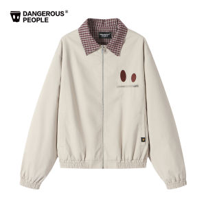 dangerouspeople | Plaid Splicing Retro Stylish Casual Work Jacket