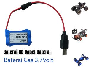 Termurah!.. Baterai RC Dobel baterai A2 3.7V 4000MAH mantull
