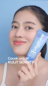 Glad2Glow Tremella Vita B5 Sensitive Calming Gel Cleanser 70ml Sabun Cuci Muka Pembersih Wajah Face Cleanser Acnes Facial Wash Glad2Glow Cuci Muka Sabun Muka Acne Facial Foam Cleansing Sabun Facewash Pencuci Muka