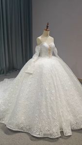 GAUN PERNIKAHAN WEDDING DRESS SABRINA LENGAN PANJANG WEDDING GOWN