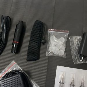⭐Ready/COD⭐Set pena tato/set lengkap alat tato Mesin Tattoo Rotary Pen Full Set Tattoo Pen Machine Alat Tatto Tubuh abby