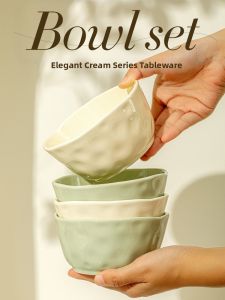 TREEJACK | Creamy Fresh Personal Ceramic Rice Bowl