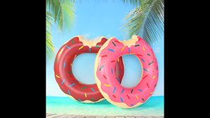 Pelampung Ban Renang Donat Pink dan Coklat Ban Renang Anak dan Dewasa Karakter Murah Import