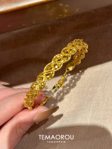 Handmade Lace Beaded Bracelet Non-Fading Dance Party Fashion Jewelry Retro Chinese Style Pure Handwoven Bracelet Accessory