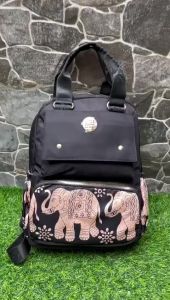 PROMO DISKON !! CHIBAO 12280 MOTIF GAJAH LOGO / TAS RANSEL / TAS LAPTOP / TAS WANITA NILON BARU & LARIS !!! DISKON