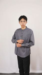 Kemeja koko Lengan Panjang Nyaman lembut Keren