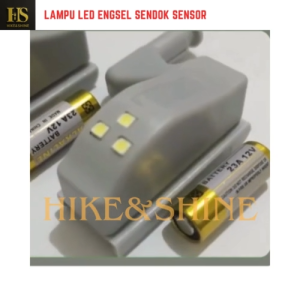 Lampu LED Engsel Sendok Buka Pintu Kabinet Lemari Laci Otomatis Nyala
