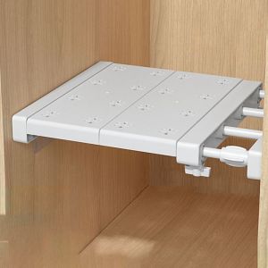 Ninail Fortune Wardrobe Divider Shelf Closet Organizer Scalable Closet Storage Rack Kitchen Shelves Space Saving Organizer Shelf