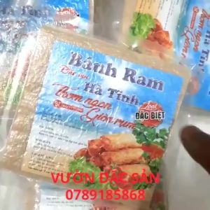 Vỏ ram Hà Tĩnh tệp 500g 90 - 100 tờ đóng gói hút chân không đặc sản bánh đa nem đặc biệt ngon - giadunggiare.vn