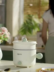 Nồi Điện Chống Dính Đa Năng Tiện Lợi Chảo điện chống dính đa năng với nồi hấp Hai bánh răng để điều chỉnh hỏa dung tích 18L