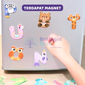 TERATAITOYS - Beringin Toys Early Education Magnetic Cognitive Stickers Animal Letter Vehicle / Mainan Edukasi Alfabet Anak